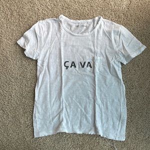 Zadig&Voltaire white slogan t-shirt (size small)